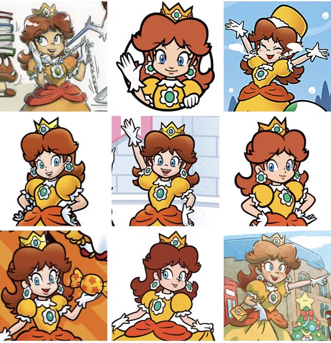 Daisy in the 2D Mario art style is just ? 