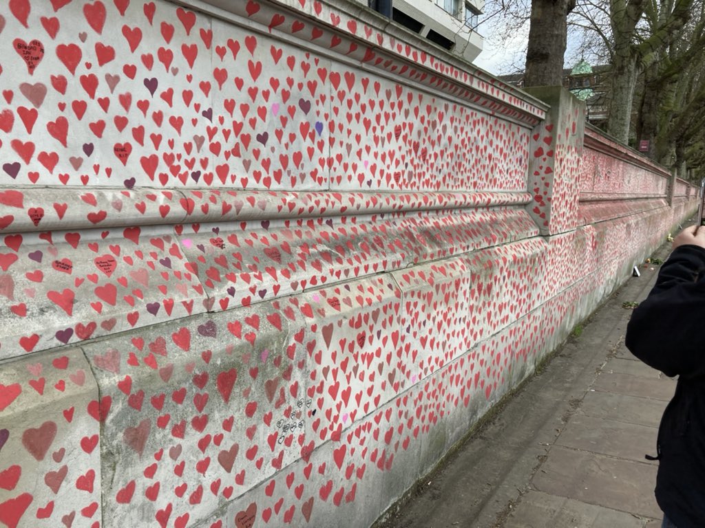 COVID memorial wall . Very moving ❤️