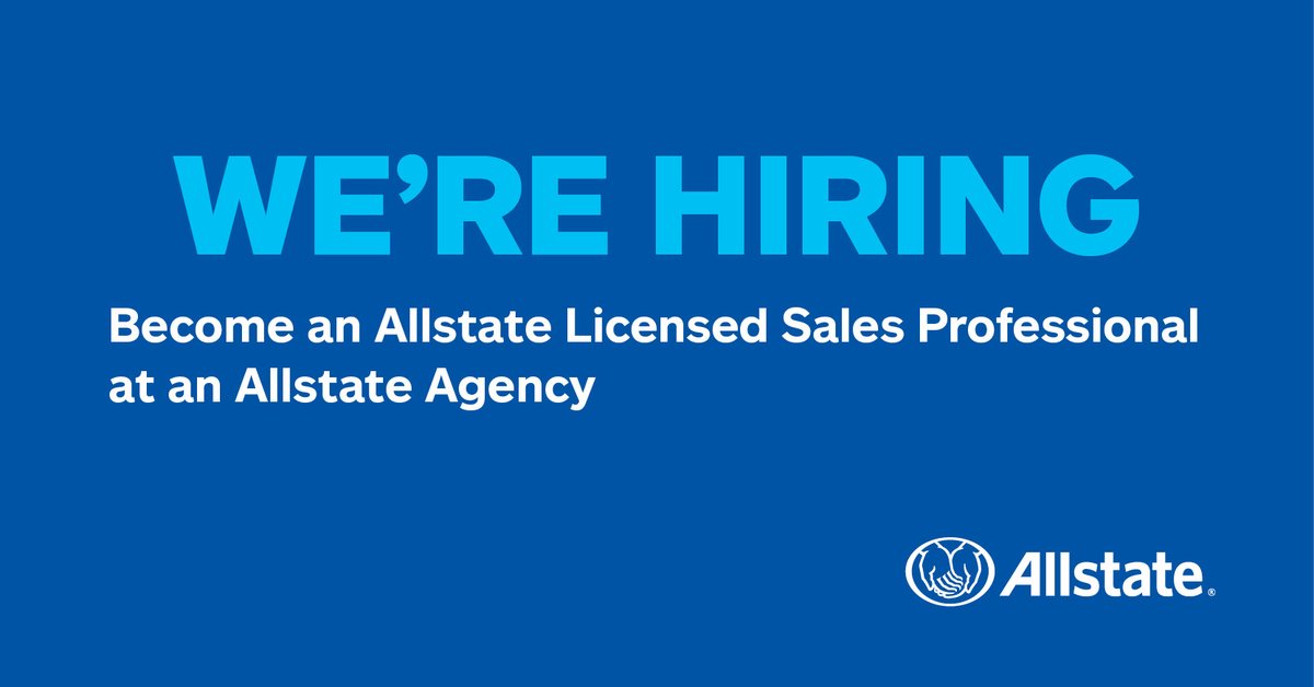 pscargs's tweet image. At Allstate, taking care of our customers is what matters most – especially during life’s uncertainties. I have Agency Owners looking for licensed insurance professionals. Message me to hear more.