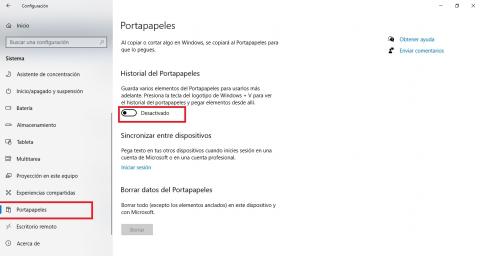 elhackernet's tweet photo. Seguridad en Windows 10: si copias tus contraseñas quedan el el historial del Portapapeles. Puedes deshabilitar el historial con la Tecla Windows + V https://t.co/5F1WF7lZ5I