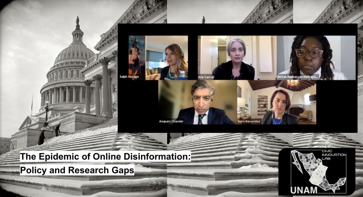 saiphcita's tweet photo. I participated in a Disinformation panel with the Center for Democracy & Technology and Georgetown University.
Things we discussed:
✨Who should fund infrastructure for studying disinformation?
✨What areas should disinformation researchers prioritize?
👉🏾https://t.co/b4EFGZ8Y54 https://t.co/TPTZC4wZH0