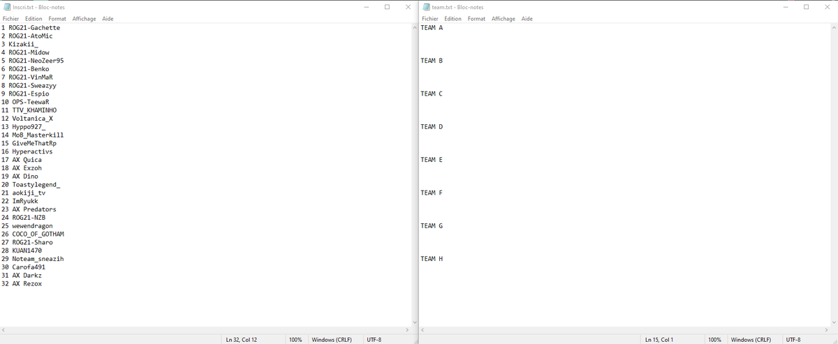 📣TIRAGE AU SORT OFA#2📣

Ce soir à 21h tirage au sort des équipes pour l'OFA#2 en direct sur la chaine de <a href="/MidoNFiRE/">ROG21 Mido</a> 

twitch.tv/rog21_mido