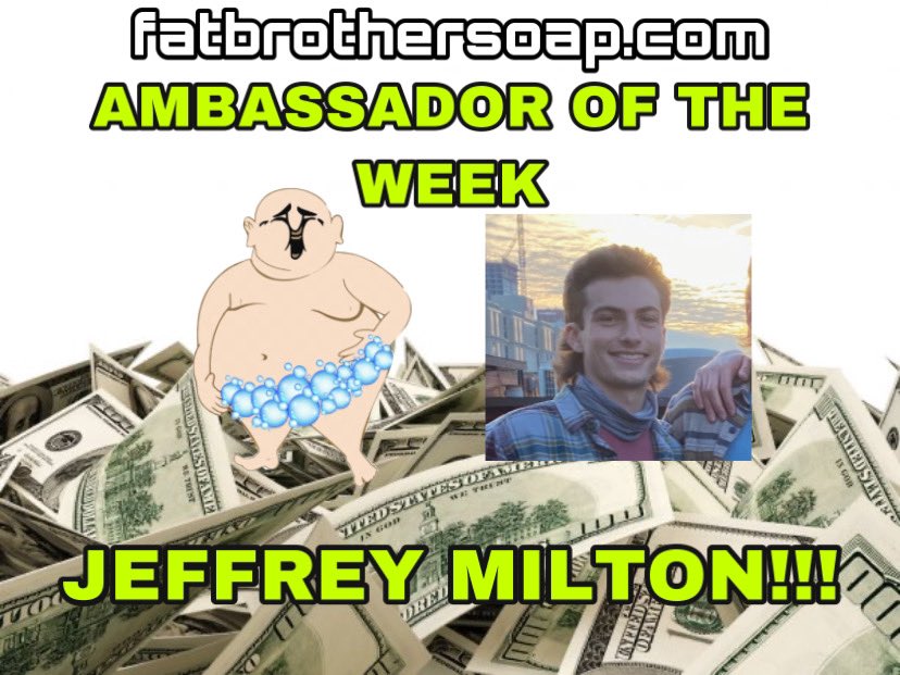 fatbrothersoap's tweet photo. THERE’S A NEW SHERIFF IN TOWN!! The latest https://t.co/k1U9pBL7ow Ambassador of the Week is @jeffmilton2 !!!! We thank Jeff and all of our Ambassadors for their hard work!!!! Interested in being an ambassador? Dm us NOW! We are always looking for ambassadors!🧼👀‼️ https://t.co/vemazmWbHd