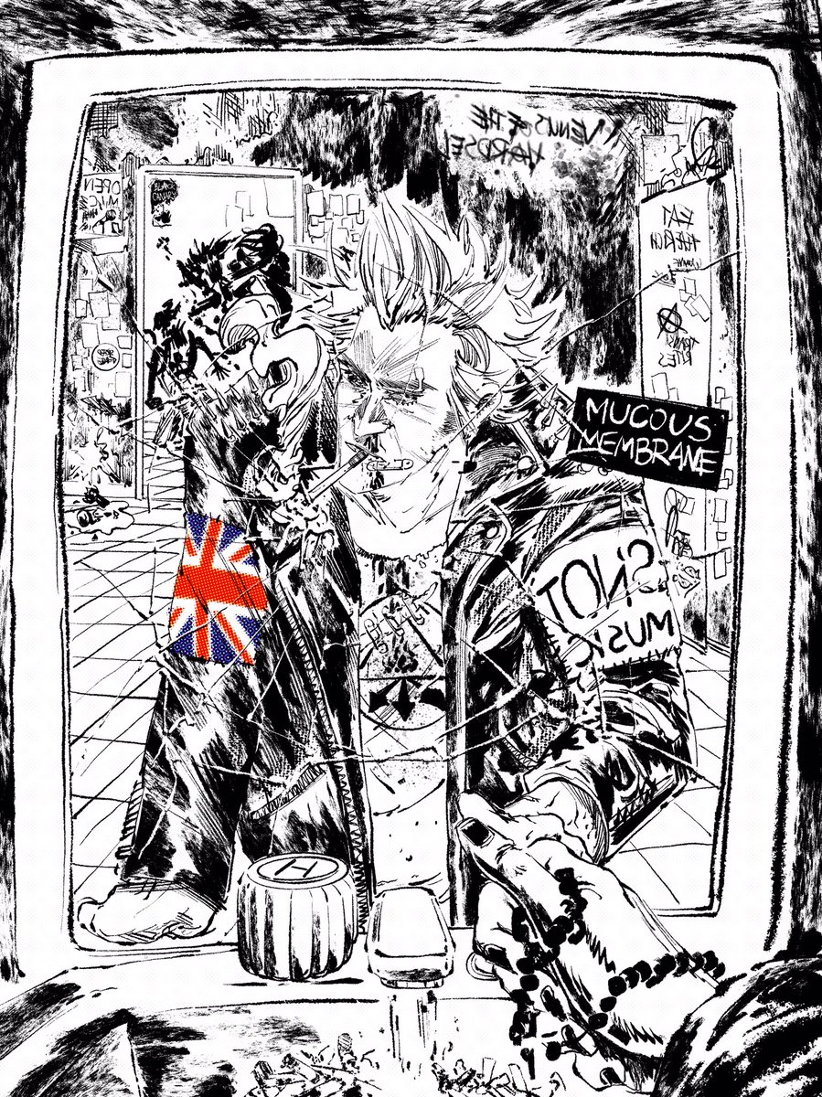 pixelateforwork's tweet photo. Young Constantine back when he played with Mucous Membrane.
.
.
.
#comicart #comicartist #comicartistsoninstagram #comicsartist #constantine #johnconstantine #hellblazer #dccomics #vertigocomics #fanart #mucousmembrane #punkshow #inks #hellblazercomics https://t.co/9q1tPHLR3J