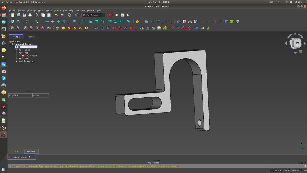 khubale's tweet image. On profite du jour férié pour améliorer son environnement @FreeCADFrance Même si je l&apos;utilise depuis plusieurs années, c&apos;est une façon de le redécouvrir. Merci pour le tuto @barbatronic ! :-) #CDR2021
