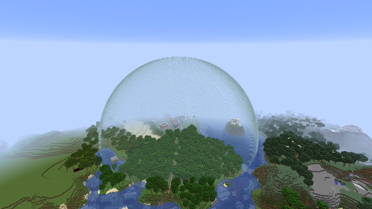 reanimatedfiend's tweet photo. After months of work, I've finished my recreation of the Gone dome done in survival mode. The scale is all sorts of messed up, and there is no consistent canon time the design was taken from, but I'm still really proud of how it turned out. 

@MichaelGrantBks https://t.co/waCmz97yLy