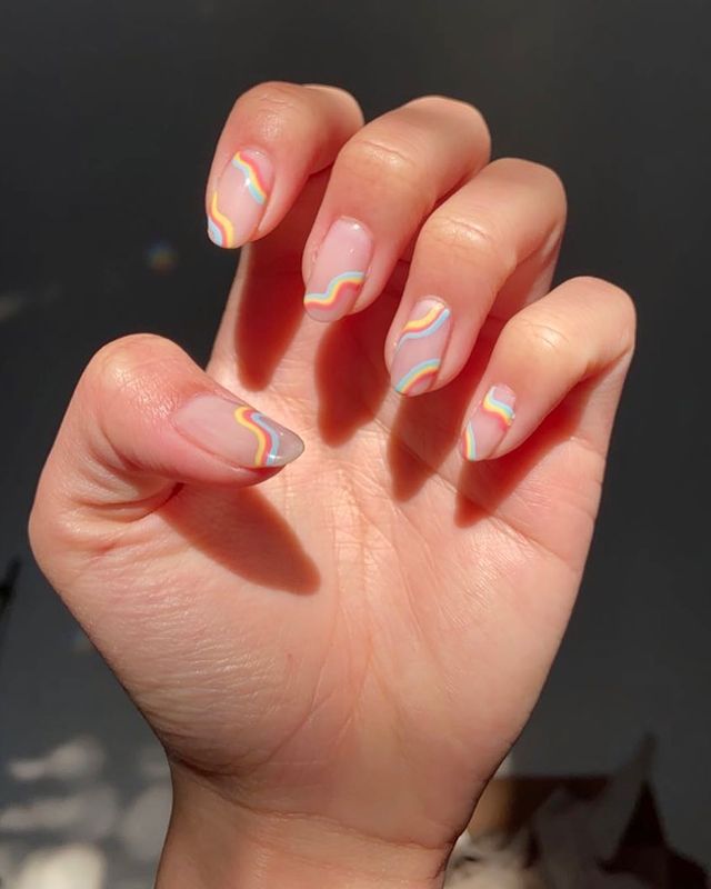Twitter \ GelishProfessional على تويتر: "It's abstract swirl nails for days 💅🏼 LOVING these 70s retro nails by @polished.thi #GelishOfficial #GelishProfessional #GelishNails #MakeThemGelish #RetroNails #70snails #nailart #abstractnails #funkynails ...
