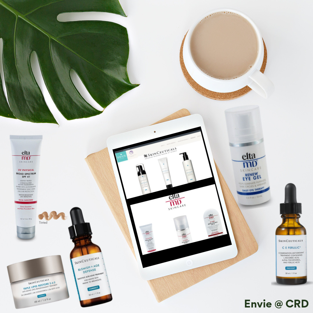 EnVieSkinnBody's tweet photo. We're thrilled to now be carrying @eltaMD and @skinceuticals, available at our Santa Rosa office! Are you a fan? Who isn't! You can order direct by calling us at 707-578-1800. You can pick up curb-side or we can ship out to you! #skincare #medspa #proproducts https://t.co/q90I8mGnzu