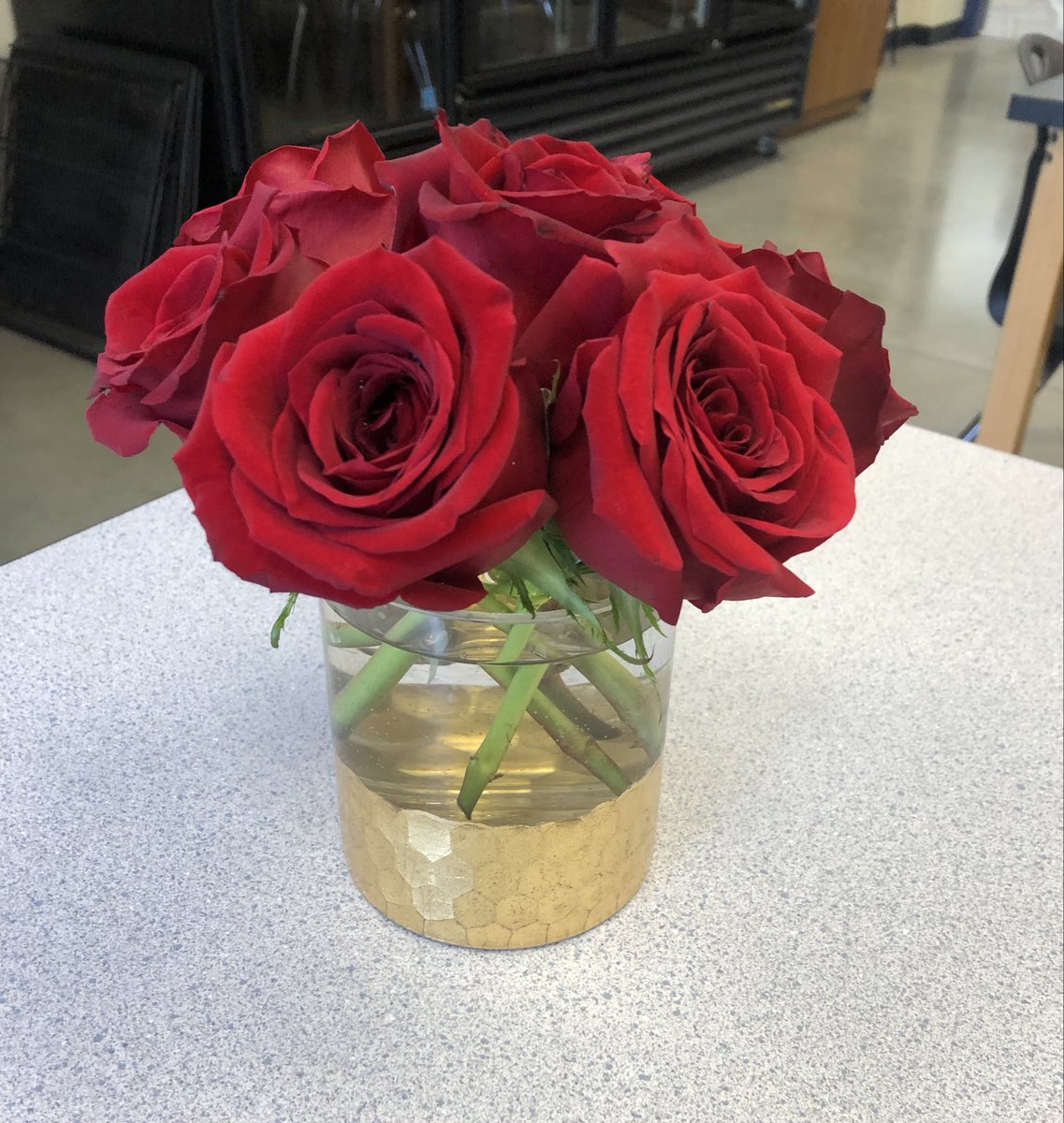 "Red Freedom" 18 Stem Rose Arrangement 
"Red &amp; Gold" 7 Stem Rose Arrangement
<a href="/boswell_cte/">Boswell CTE</a> <a href="/boswellhs/">Boswell High School</a> #redroses🌹💕