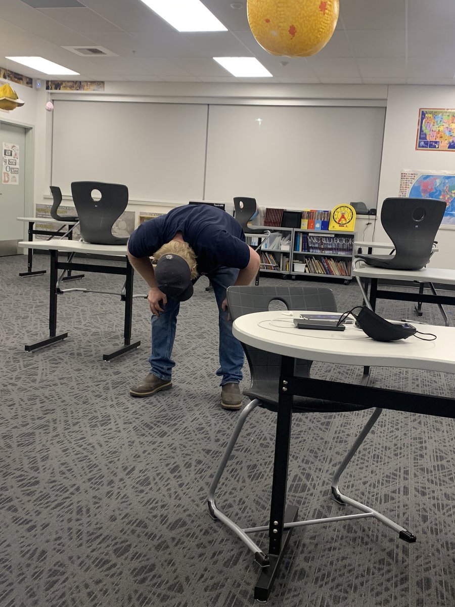 katiehestonn's tweet photo. Didn’t get him sprinting around the room but can confirm https://t.co/PGPWh84C6j
