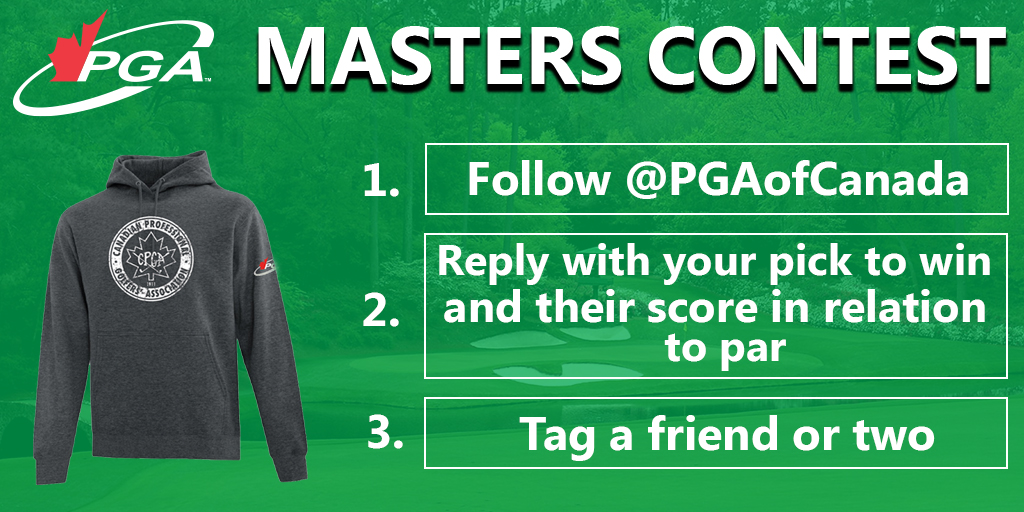 pgaofcanada's tweet image. We're giving away a throwback PGA of Canada sweater in honour of The Masters to one of our followers. 

Be following us, tag a friend, and reply with this year's tournament champion and winning score in relation to par for a chance to win!