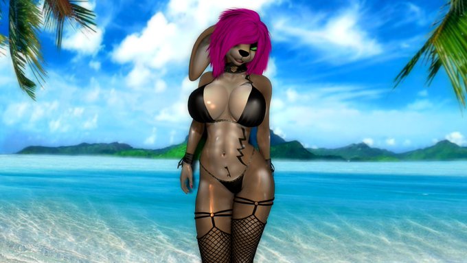 Bun-Bun On The Beach ( Short Pin-Up ) Part 1 of 2  Since easter is coming soon - I decided to distract