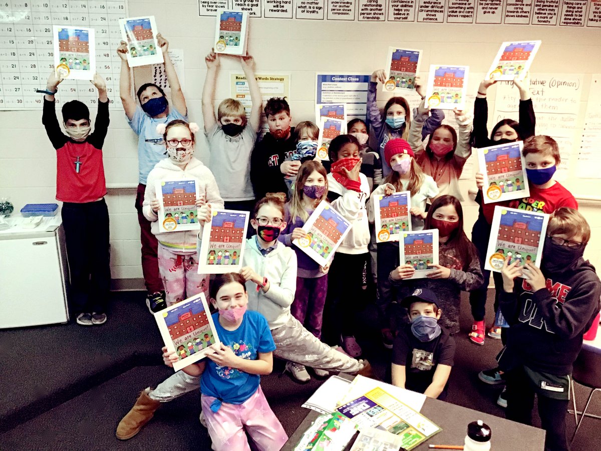 We have some published authors in Ms. Guevara's fourth-grade class! These students published their very own book. #WeLoveBooks