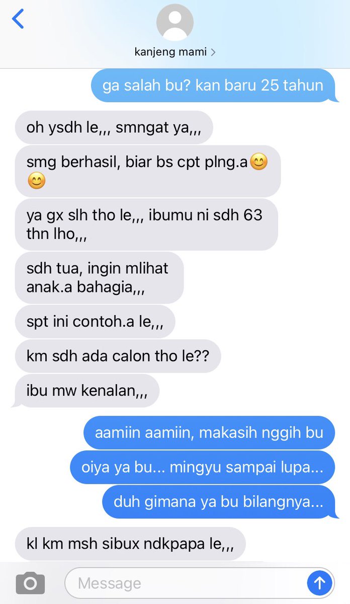 codinglanguage's tweet image. chat dari kanjeng mami