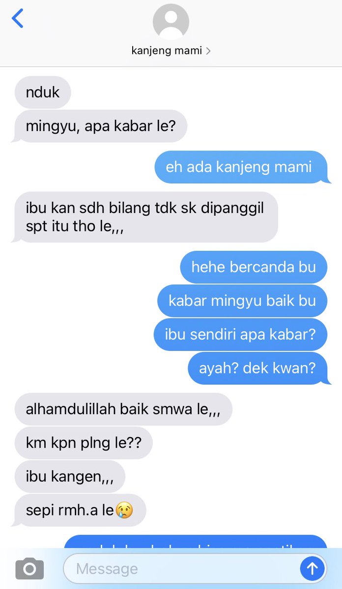 codinglanguage's tweet image. chat dari kanjeng mami