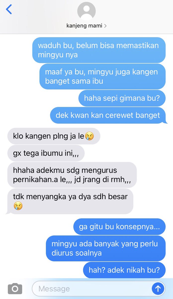 codinglanguage's tweet image. chat dari kanjeng mami