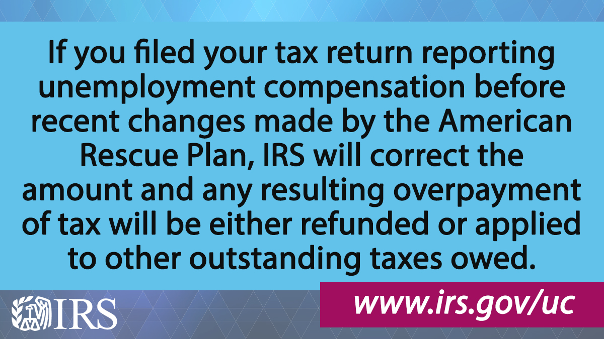 The American Rescue Plan allows taxpayers who earned less than $150,000 in modified adjusted gross income to exclude $10,200 of unemployment compensation in 2020 from taxes. #IRS will take steps to automatically refund money this spring and summer. go.usa.gov/xH3p6