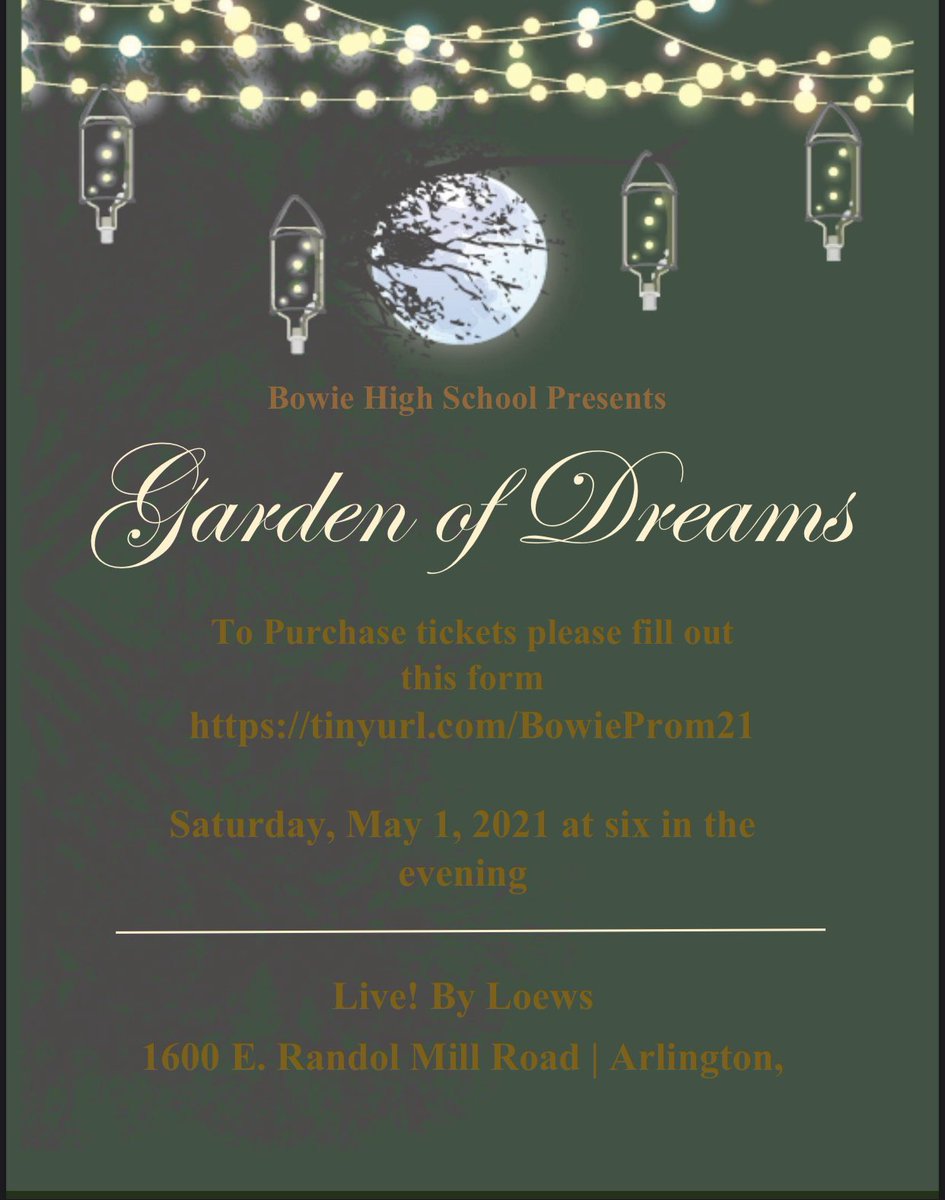 SURPRISE!! Prom has been officially confirmed. Please follow the link in bio to purchase tickets :))) #bowie