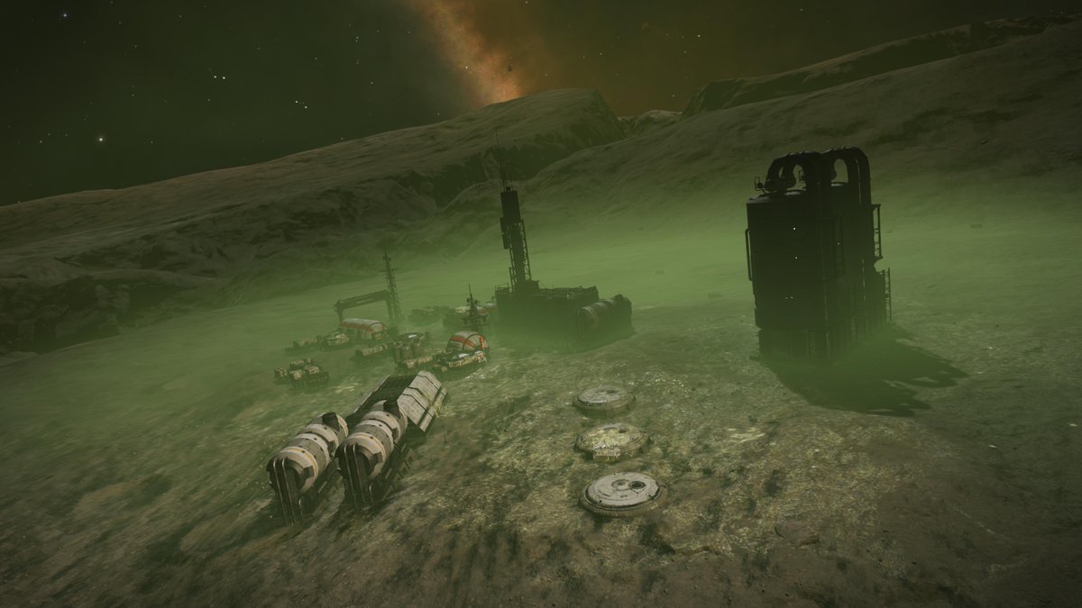 Northlander74's tweet photo. Thargoid handy work... #Outrider #KraitPhantom #EliteDangerous #PS4share https://t.co/8Keus2HbTR