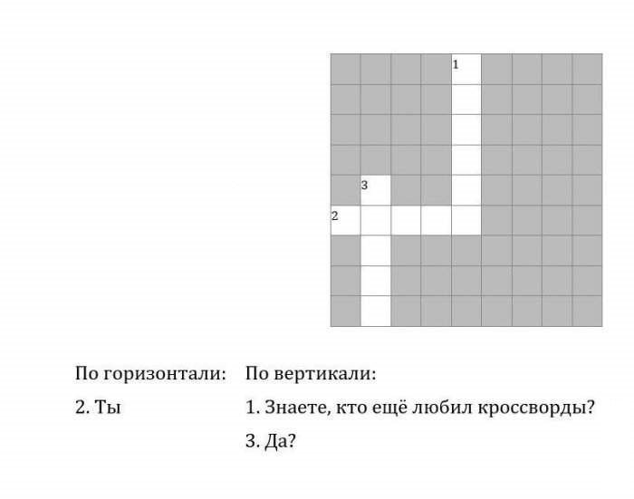 Кроссворд, который могут решить только твиттерские