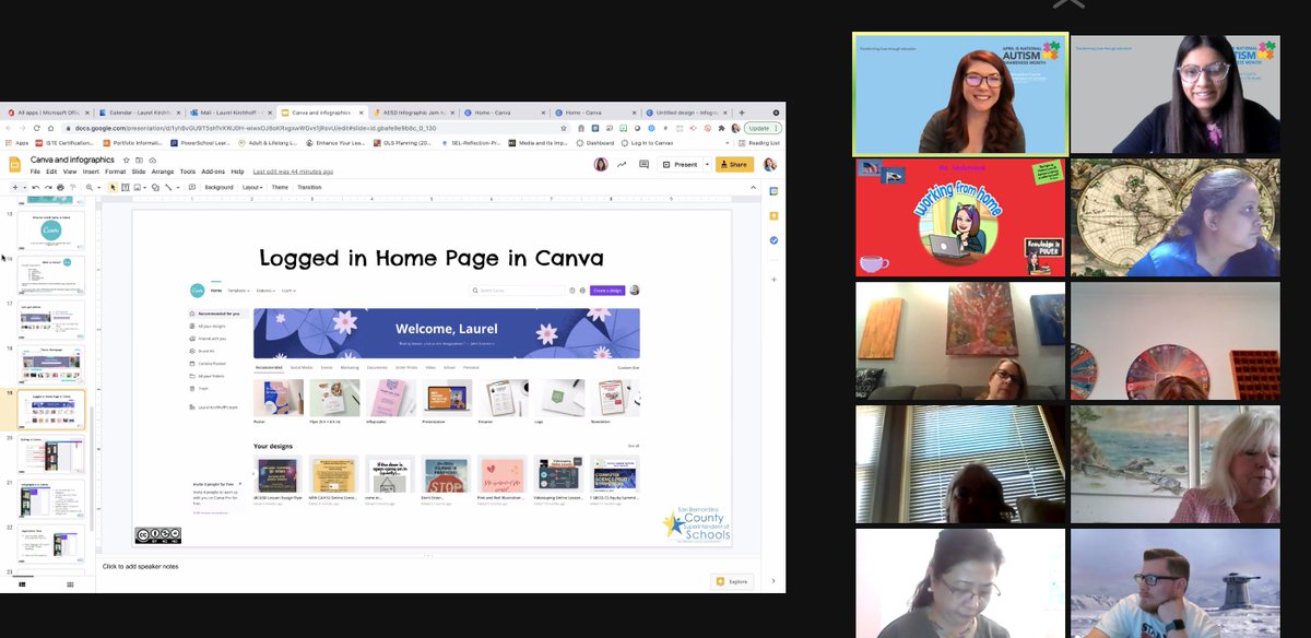 DrSonal_EDU's tweet photo. Infographics training @Adelanto_ESD Professional learning day with @LucyKirchh. What a great way for students to express their learning in different ways and for educators to create accessible content in an engaging manner! Win win for all. #blendedinstructionideas  #UDL @canva https://t.co/Uwu6fJqGlQ