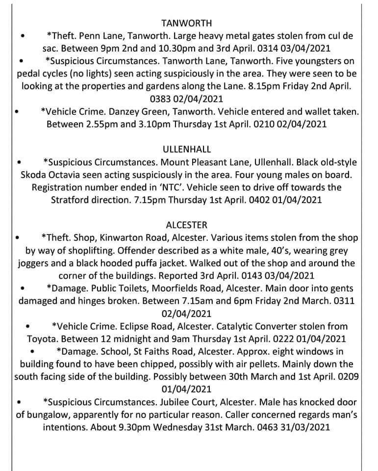 Alcester SNTs tweet media