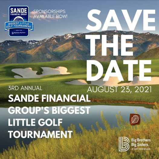BBBSNN's tweet photo. The Sande Financial Group Biggest Little Golf Tournament is back! Mark your calendars for August 23, 2021. Foursomes are now on sale for $800. This early bird price is only until June 15th: Get your Foursome spot today!
https://t.co/aWQjSGo1sn https://t.co/Hh1ZAyE6aa