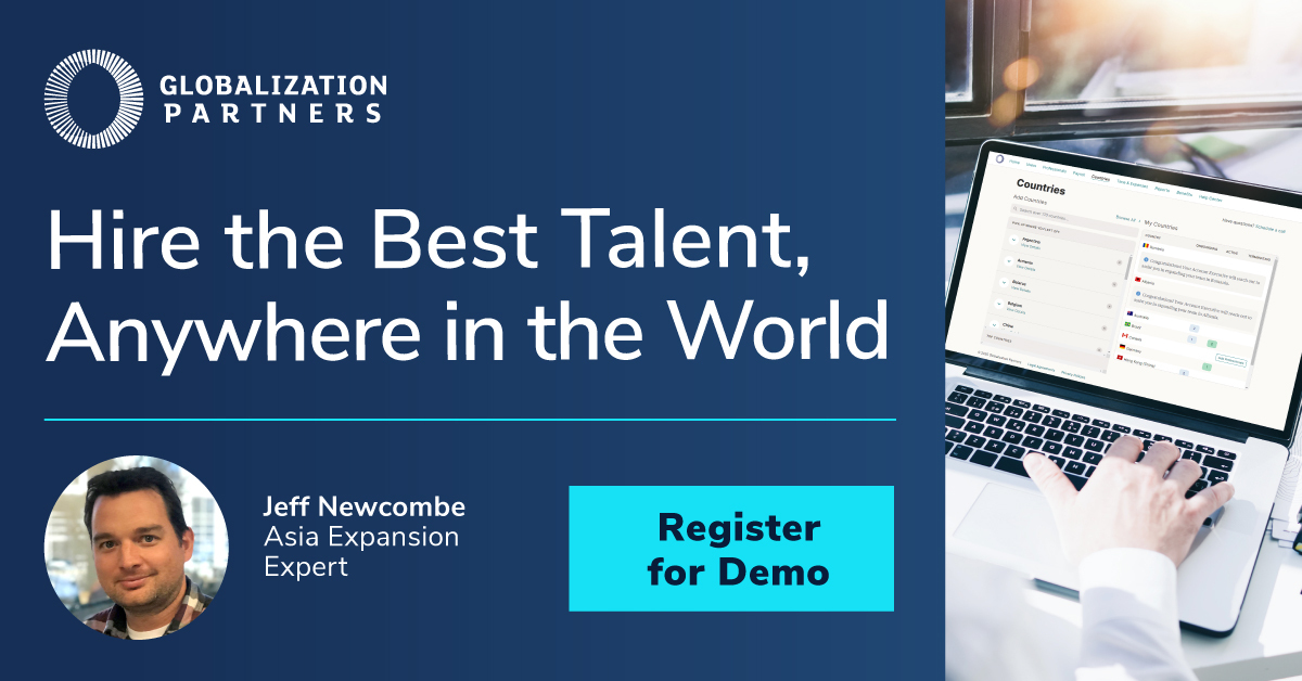 GlobalEOR's tweet image. Hire the #BestTalent, Anywhere in the World! Sign up for our #SolutionDemo on April 7 at 12 pm AEST, and see the #1 #EmployerOfRecord platform in action.
Register here: hubs.la/H0K0fsS0.