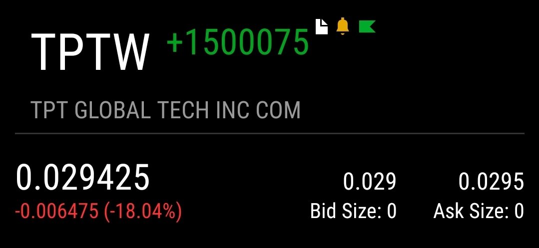 FerdinandTheB13's tweet photo. Added 150k $TPTW shares to my position. Was too good of a steal at this level. This is one of the highest undervalued stonks ever in the history of Stonks. #stonks
#5G #QuikLAB #QuikPASS
$HMBL $XSPA $T $BB $AMZN $BYZN $AMIH $BRLL $TSLA https://t.co/PqtgPRljAK
