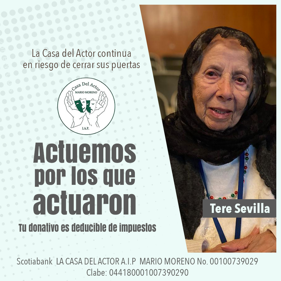 La Casa del Actor se encuentra en peligro de cerrar sus puertas. 

Medio centenar de huéspedes está en riesgo de quedarse sin un hogar.
¡Tu donativo es muy valioso!

Salvemos a La Casa del Actor 🏡🧓