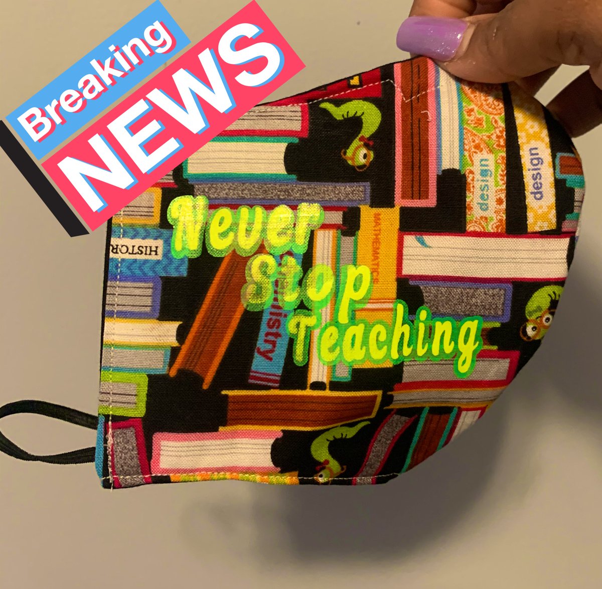 MLProfessional2's tweet image. Thought of this for teacher’s appreciation. Is it a good idea? A little early but want to get a head start. #Entrepreneur #smallbusiness #teacherlife #schooldays #facemask #Parenthood #weryoungscreations #mompreneur