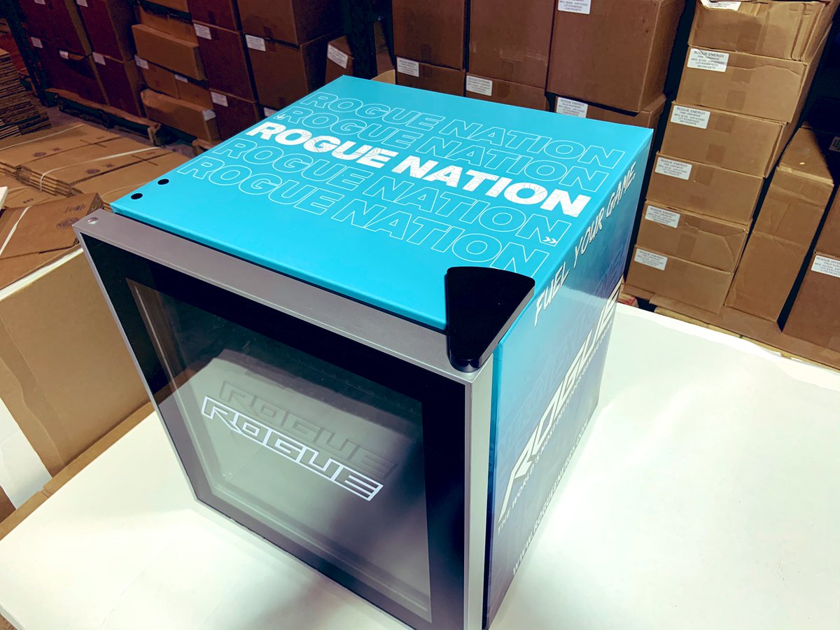 TheRogueEnergy's tweet photo. Just some initial shots of the new Rogue mini fridges. Wait until you see @TheRealHampy get his hands on one!

We will be announcing some special #giveaways and contests that will give you a chance to land one of these soon. Stay tuned for details!

https://t.co/2hGZmY30ok https://t.co/wgGfQ74Rrs