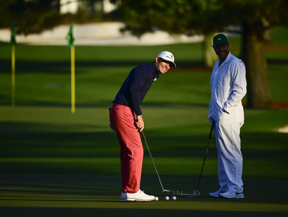 BillyHo_Golf's tweet photo. Could not wait to get out there this morning! @TheMasters https://t.co/bYosGywTom