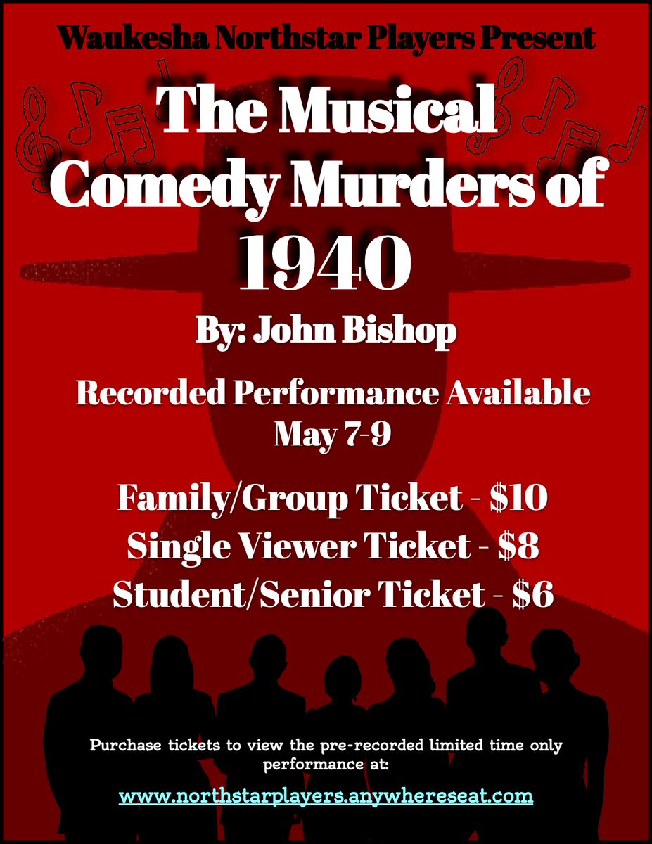 Hey <a href="/WaukeshaNorth1/">Waukesha North HS</a> get your tickets to our final recorded performance of the year now!

northstarplayers.anywhereseat.com