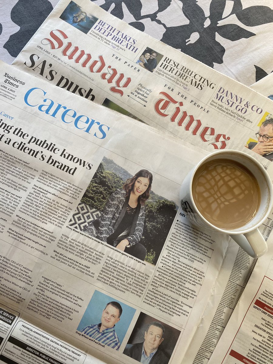 InfiniteIndust1's tweet photo. @KirstyBisset @TheJoLurie @BarryTuck Nothing like a good newspaper read with a good cup of coffee https://t.co/bbvS0KPvtf