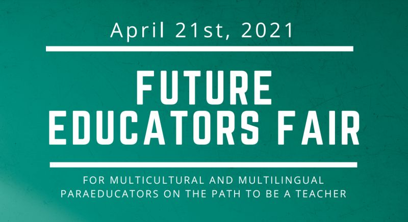 Ed_Recruiter's tweet photo. Are you interested in becoming a paraeducator? Or are you already a paraeducator and interested in becoming a teacher? Register for the Future Educators Fair event on April 21 at 4:00 p.m. to take the first step to your next career move! https://t.co/Zva1SFBJjK