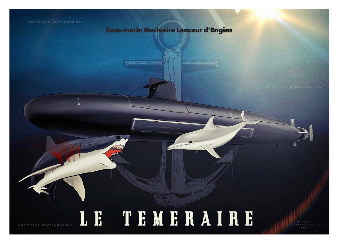 800Tonnes's tweet photo. Et de trois! Le S617 « Le Téméraire »

Ne reste plus que « Le Terrible » à faire ⚓️🇫🇷🚀

#snle #letemeraire #s617 #marinenationale #fost #sousmarin #nucleaire #france #submarine #ssbn #800tonnes #poster https://t.co/nShzz8DwKl