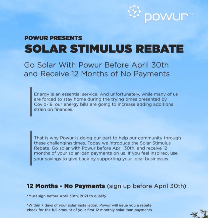 solarbyjake's tweet photo. Go solar for $0 down 12 months free 
with a 30 yr warranty. #BestBuy #lowestprice #savemoney #deal #BillsnPay #discount #promotion #April #April2021 #Stimuluscheck #stimulus #Texas #rgv #USA #America  #energy #ALERT #Affordable #benefits #Sustainability #value #dontmissit #today https://t.co/KW5wwjlt8W