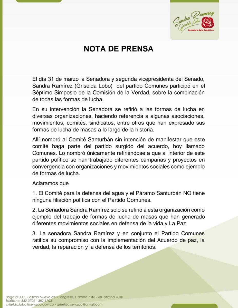 Sandra Ramírez tweet media
