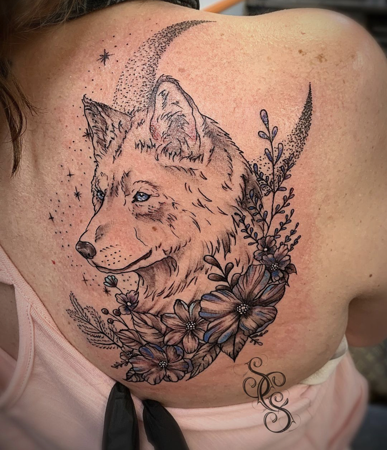 10 Best Wolf And Flowers Tattoo IdeasCollected By Daily Hind News