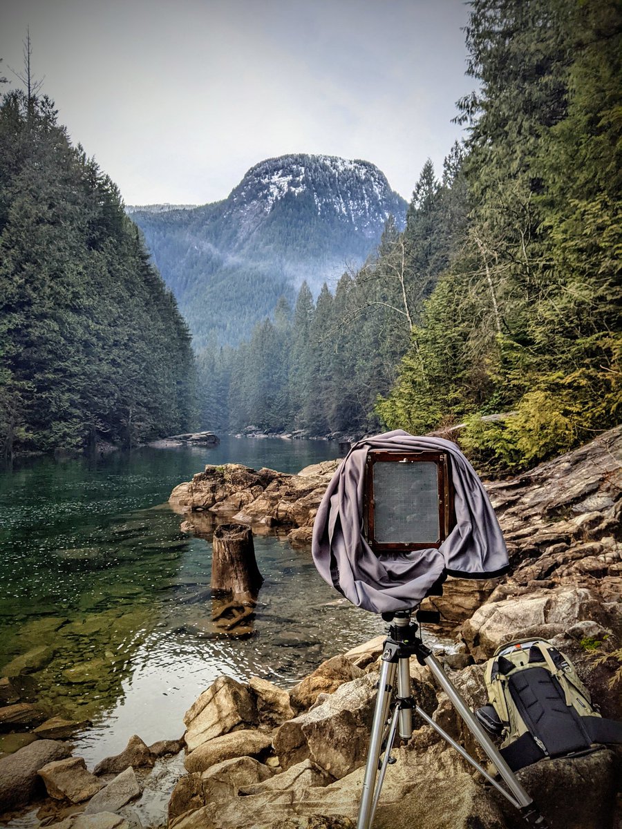 From the Deardorff, and behind the Deardorff. I think most 8x10 photographers shoot the format to look at the ground glass, the negative is just a byproduct. Taken this past January.