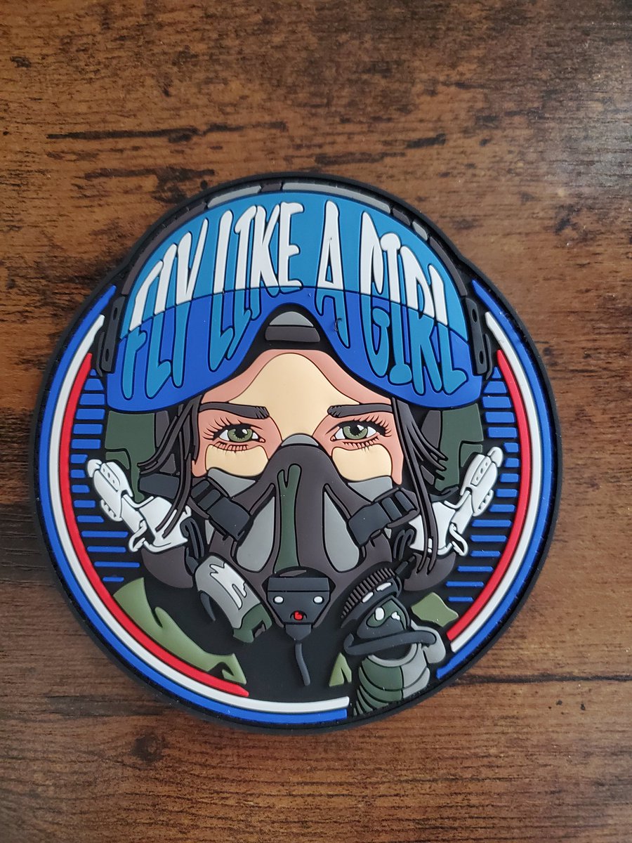 My new flight suit patch needs to fly #FlyLikeAGirl