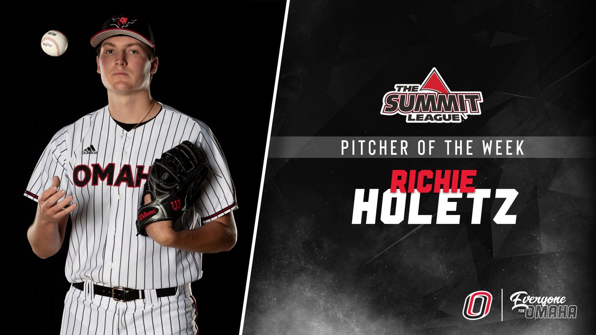 That's our guy, Richie! ✊

Holetz tossed six shutout innings and only allowed two hits and had six strikeouts in a 7-0 win over North Dakota State on Saturday!

📝 bit.ly/3sS4CKJ

#EveryoneForOmaha | #OmahaBSB