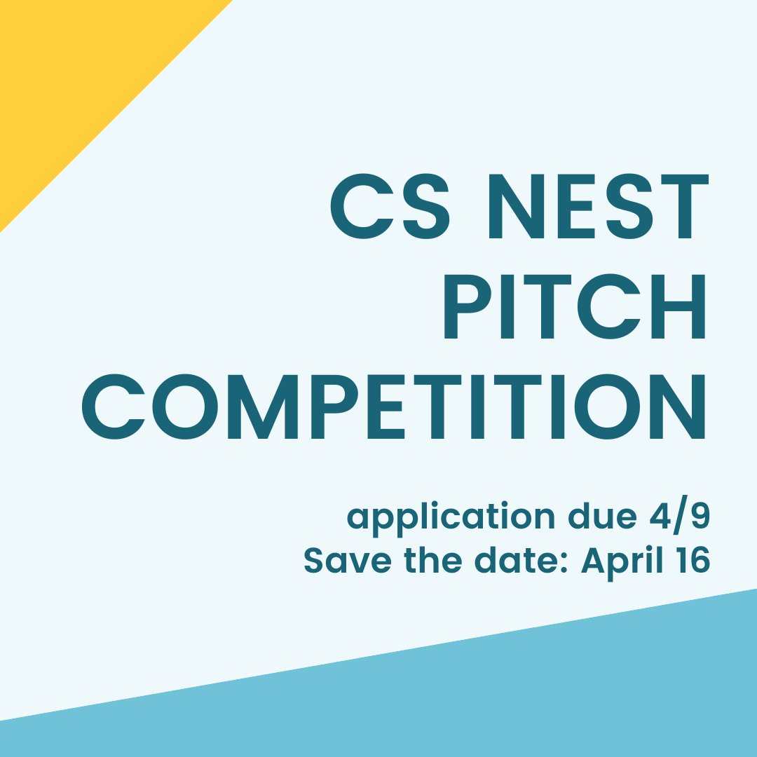 transcenduw's tweet photo. Applications due this Friday for the 12th annual CS Nest Pitch Competition by @gener8tor! 12 teams of UW students will showcase their innovations with software components for the chance to win up to $5k. Register now at the link in bio #uwmadison #studentinnovation #techstartups https://t.co/Hov3D5R26O