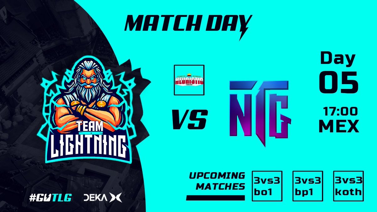 TeamLightning8's tweet photo. El día de hoy comenzamos la semana con un doble partido a las 5:00 y a las 8:30 dónde nuestros dioses intentarán llevarse ese triunfo e iniciar bien la semana 

5:00 pm 🇲🇽
🆚 @NiTriGo_GG
🏆 @HeuristicCR

8:30 pm 🇲🇽
🆚 @TheKings_esport
🏆 @UGLClashRoyale

#GoTLG #WeAreTheLight https://t.co/bzkQnxKmdZ