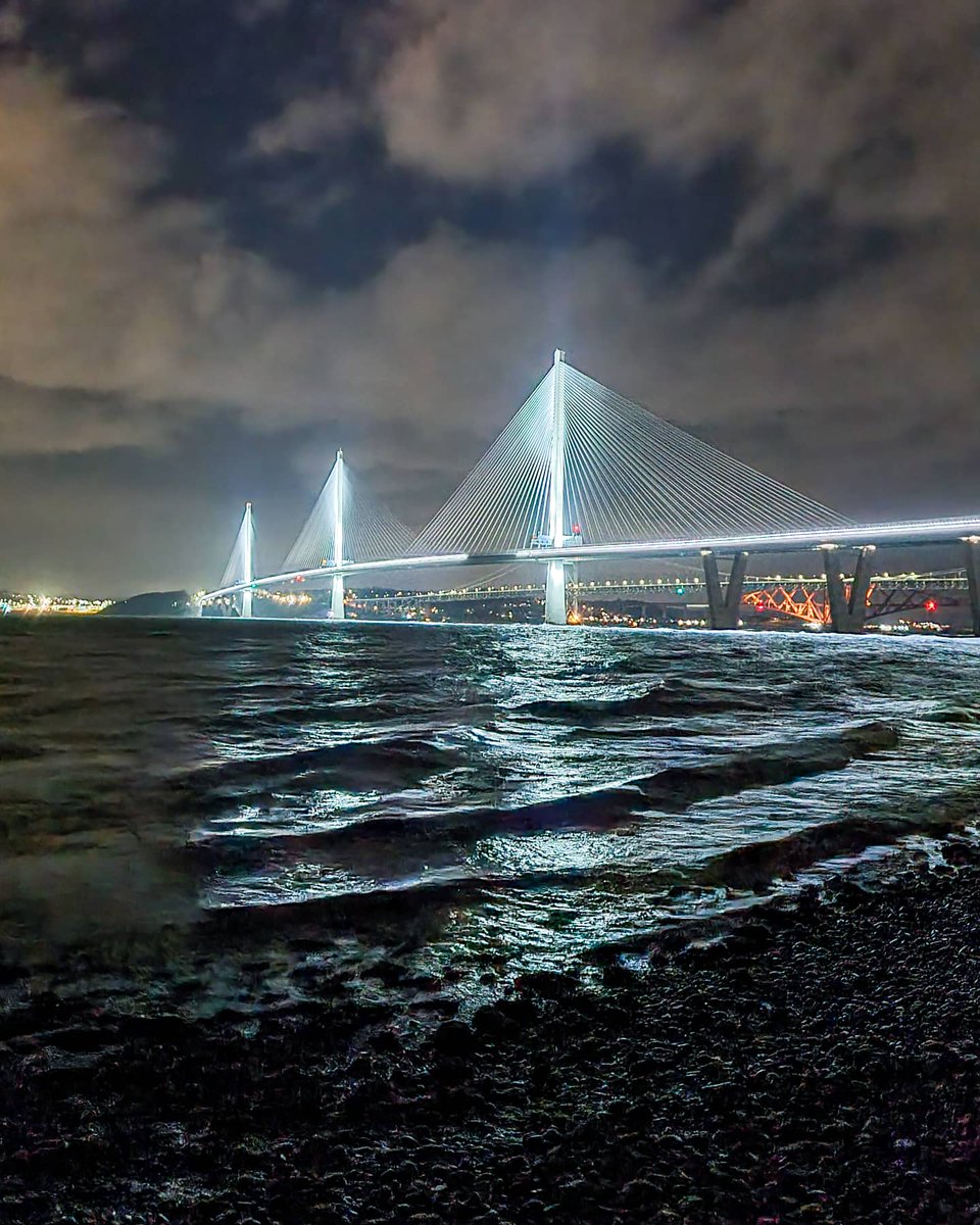 The Night Of The Queensferry Crossing #queensferrycrossing