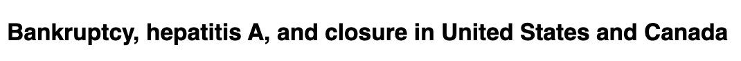 When you Google a favorite chain restaurant of your youth to find out why it mysteriously closed, only to discover that some mysteries aren't mysteries at all