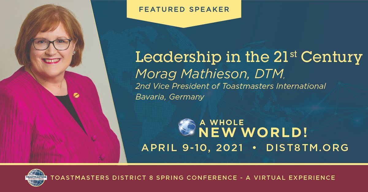 District8tm's tweet photo. Tomorrow is the day! The 2021 District 8 Spring Conference BEGINS!

It's not too late to register for this one-of-a-kind District 8 Conference - the Speakers, the Contests, the Fun!
Register for the 2021 Spring Conference Today! https://t.co/fVfXQcgrdU
#d8TMNewWorld #WeAreDist8TM https://t.co/dg4e2OlJKH