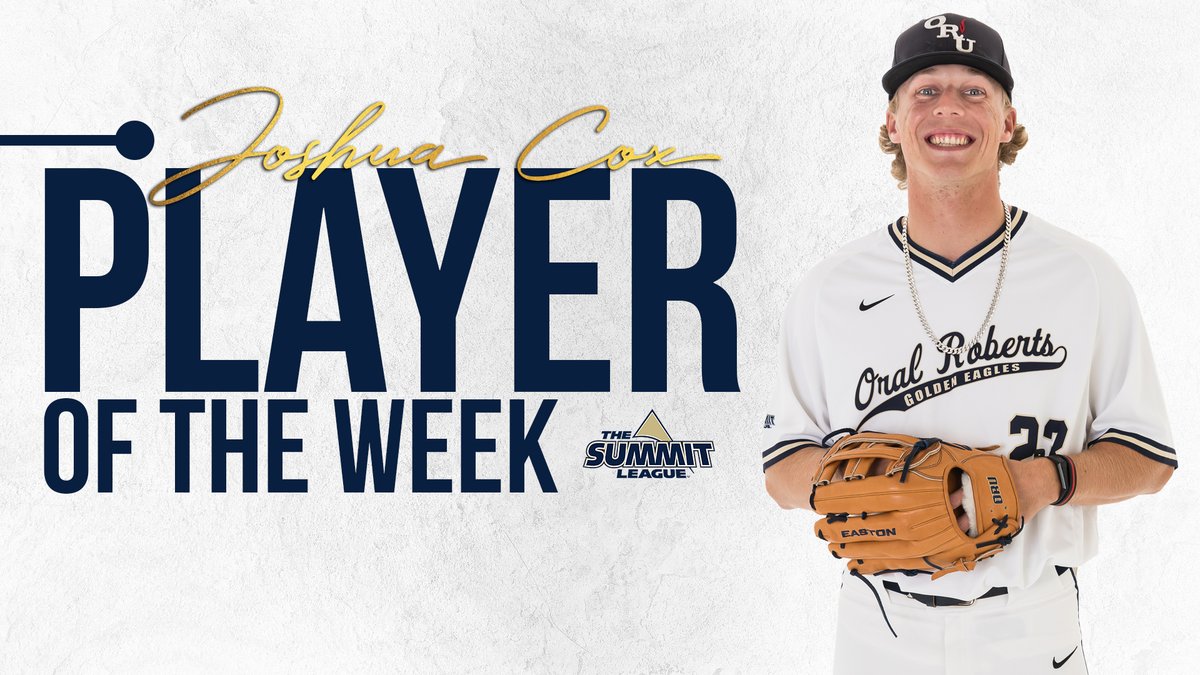 After hitting .529 over the weekend with three doubles, <a href="/cox_joshua07/">Joshua Cox</a> earns Summit League Player of the Week honors! #GoldenStandard 

📋: bit.ly/3mlfSNn