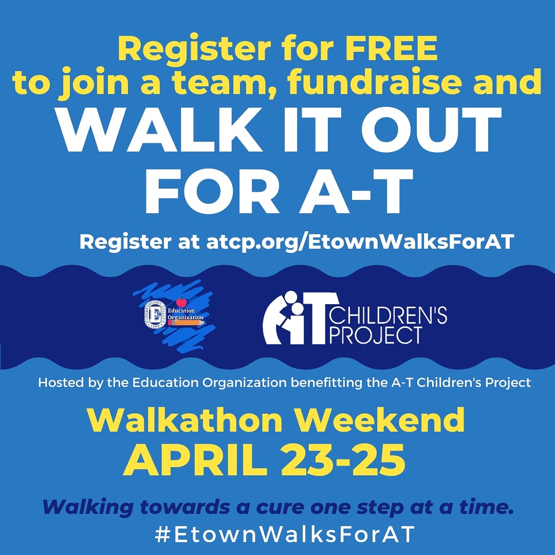 #EtownWalksForAT
Don't forget to grab some friends (or fly solo) and help raise donations to support @atchildrensproject ! 

linktr.ee/EdOrg